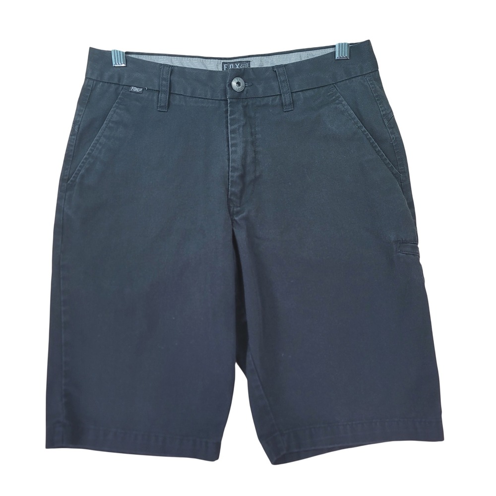 Fox Racing Chino Shorts Mens 29 Black Excellent Heritage Forged Style 12816